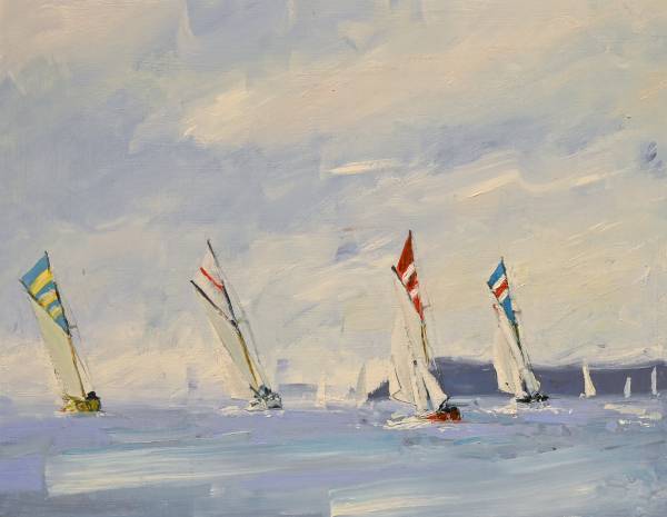- Oil on Canvas, Painting by Jill Hudson, measuring 20 x 25 cm (H x W) framed at 24 x 29 cm £370